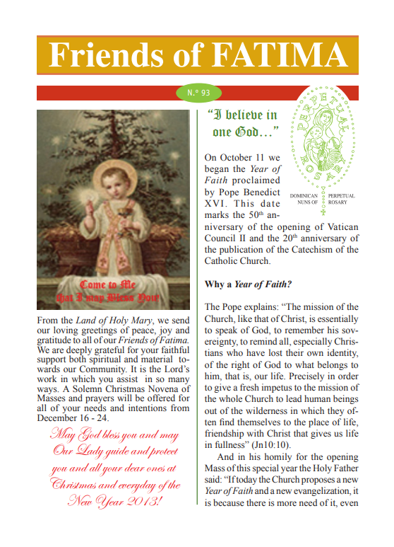 Newsletter Nº93 - December 2012